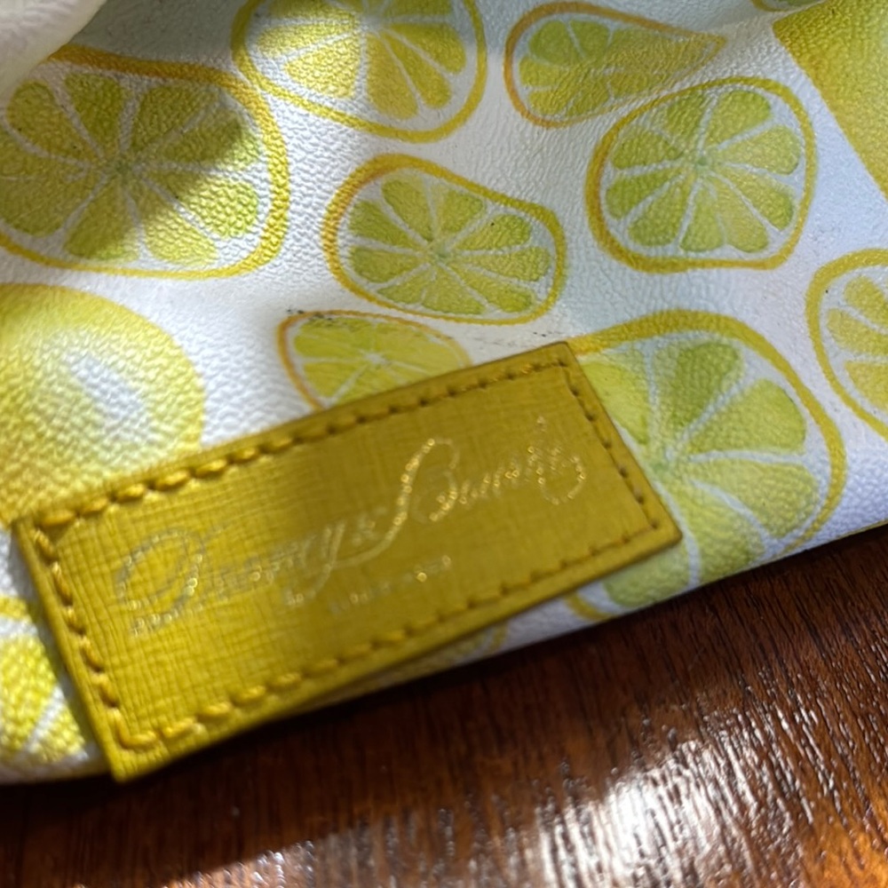 Dooney & Bourke Yellow Citrus Print Tote - Picture 2 of 4
